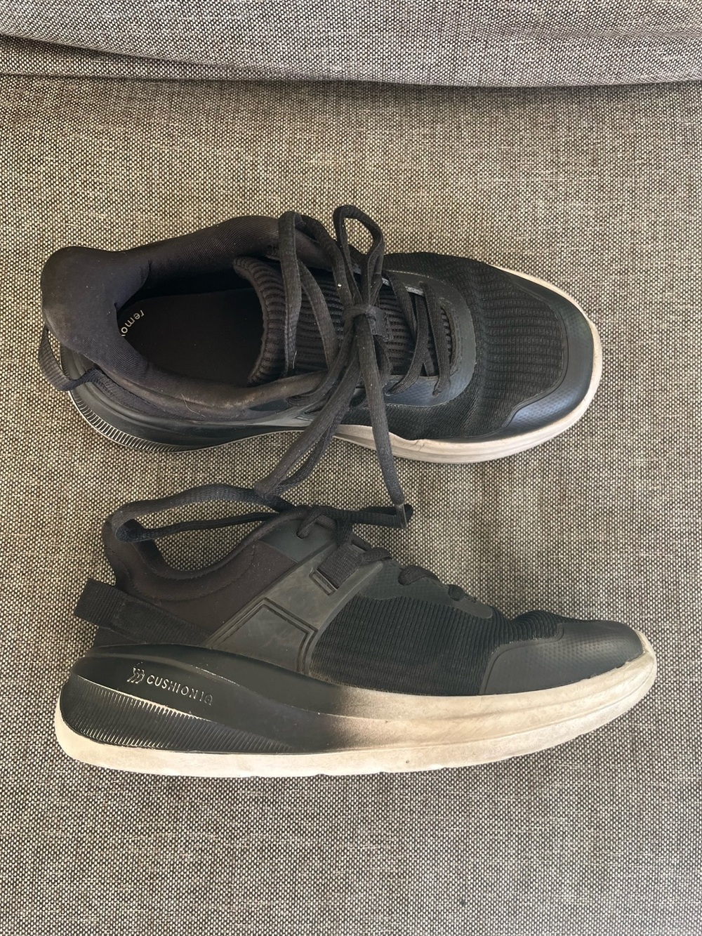 All in Motion black sneakers, size 1
